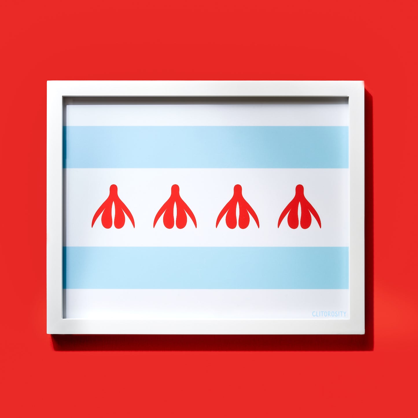 Clitorosity Chicago Flag Print